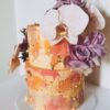 Two tier floral cake