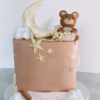 Twinkle Twinkle Inspired cake with fondant bear, moon and stars