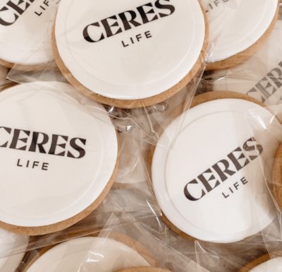Bespoke corporate cookies designed to reflect brand identity, Torquay and Geelong